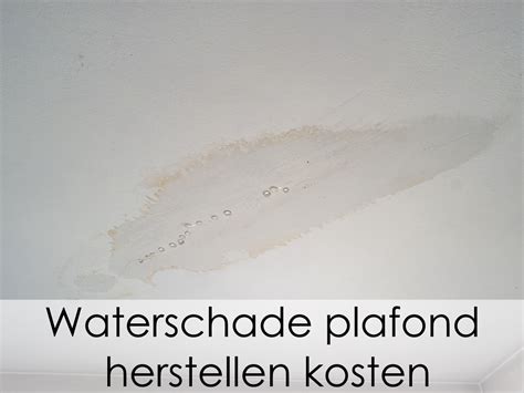 Plafond herstellen na waterschade