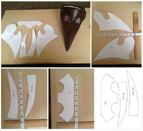 Plague Doctor Mask Pattern Pdf Download Video Tutorial imagens) Como fazer artesanato