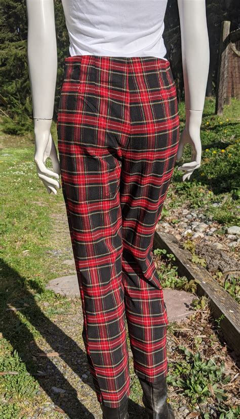 Plaid Pants Women Vintage - Etsy