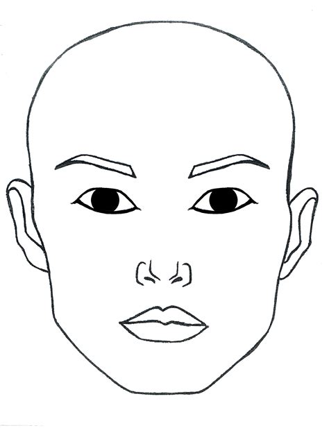 Plain Face Drawing