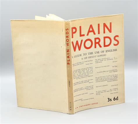 Plain Words A Guide To The Use Of English