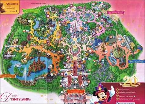 Plan Disneyland & Walt Disney Studios Disneyland Paris