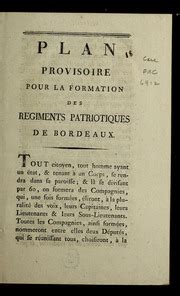 Plan provisoire pour la formation des regiments patriotiques de bordeaux. - Conciencia del subdesarrollo veinticinco años después.