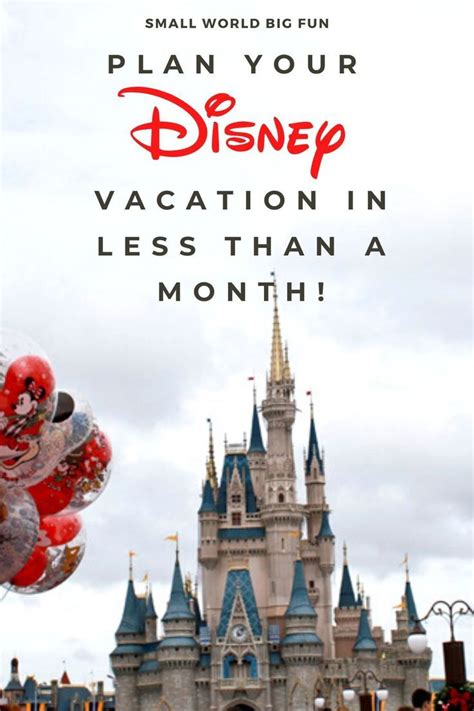Plan your disney vacation. Are you planning a trip to Disney World? If so, you’re probably wondering how to get the most out of your experience without breaking the bank. One way to do this is to purchase a ... 