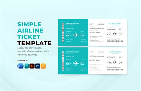 Plane Ticket Template Word Copy Awesome