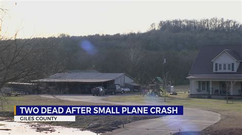 Two people are dead after their plane crashed near Pulaski in Giles County. By: Kendrick Wright. Posted at 1:24 PM, Dec 07, 2023 . and last updated 2023-12-07 19:23:38-05.