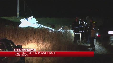 Plane strikes power lines, crashes at San Rafael airport