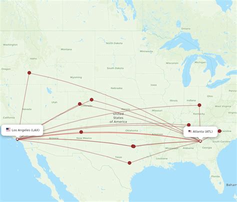 How many direct flights are available from ATL to LAX? A. There are a total of 1153 direct flights from Atlanta to Los Angeles. For travelers seeking convenience and shorter travel times, this data is important when choosing flight options. Q..