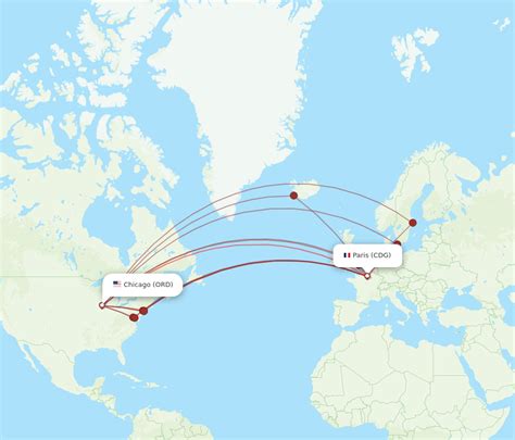 There are 3 airlines that fly nonstop from Chicago to Paris. They are: Air France, American Airlines and United Airlines. The cheapest price of all airlines flying this route was found with United Airlines at $538 for a one-way flight. On average, the best prices for this route can be found at United Airlines..