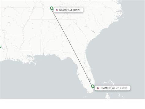 There are 5 ways to get from Miami Airport (MIA) to Nashville by plane, bus or car. Select an option below to see step-by-step directions and to compare ticket prices and travel times in Rome2Rio's travel planner. Recommended option. Fly from Miami • 3h 24m. Fly from Miami (MIA) to Nashville (BNA) MIA - BNA;.
