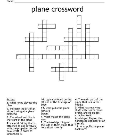 Stella Artois, e.g Crossword Clue; Aircraft's vert