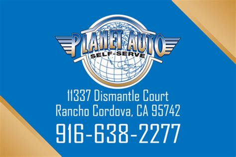 Planet auto rancho cordova. Check out just SOME of our inventory! Both whole cars and parts cars. Open daily at 8AM with Free Admission. 11337 Dismantle Court in Rancho Cordova! Planet Auto Self Serve. Home of the Best... 