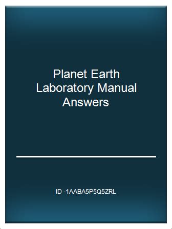 Planet earth lab manual with answers. - Der einzelabschluss nach dem neuen bilanzrichtlinien-gesetz.