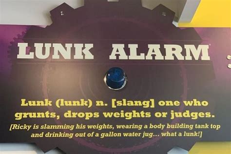 Planet fitness alarm. Hi! As someone who works for Planet Fitness I just wanted to share that there is a specific policy that staff members are meant to follow in regards to the lunk alarm. "Lunk" Behavior is typically described as loud grunting (not breathing) , dropping weights, slamming weights, or aggressive behavior. 