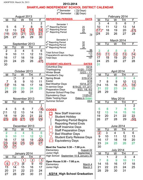 Plano Isd 2223 Calendar Customize and Print