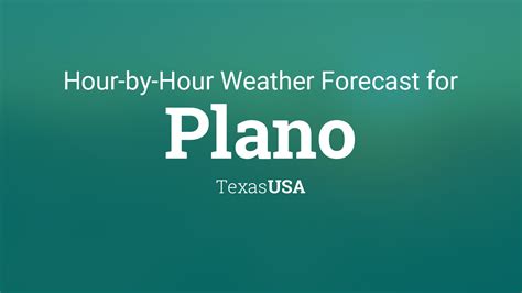 Hourly Weather Forecast for Plano, TX - The Weather Channel | Weather.com Hourly Weather - Plano, TX asOfTime Wednesday, October 11 7:15 pm 69° 1% 7:30 pm 68° …. 