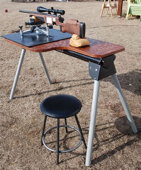 Plans for portable shooting bench. Foldable & Portable Shooting Rest . Find a comfortable sitting position while shooting . With adjustable height and gun rest, this premium shooting table set provides you with multiple shooting angles. Tabletop measuring 24”x 24” (L x W) , this shooting table bench set with bullet pockets on both sides offers spacious space for you to operate. 
