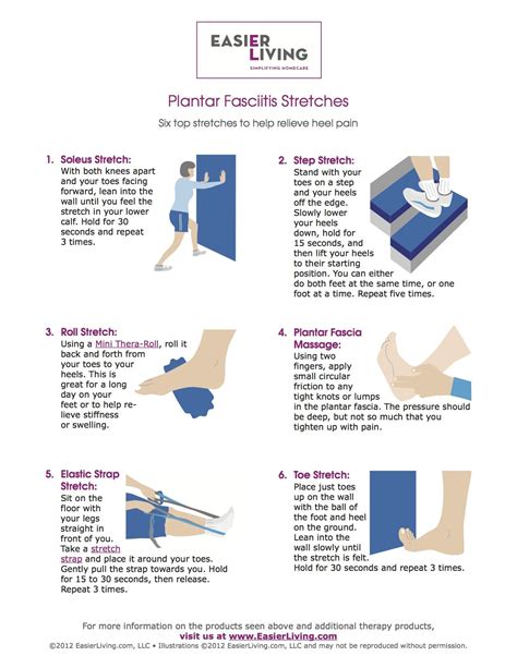 Plantar Fasciitis Exercises Printable Pdf