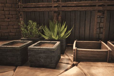 Planter conan exiles. Next place a Crude Planter, Planter, or Improved Planter to grow the crops. Add the seeds to the planter along with the correct compost for that crop type. Over time, the seeds & compost will grow into the plant, which can be removed from the inventory of the planter and used. ... Conan Exiles Wiki is a FANDOM Games Community. View Mobile Site ... 