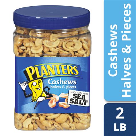 Planters Cashews Halves & Pieces with Sea Salt - Instacart