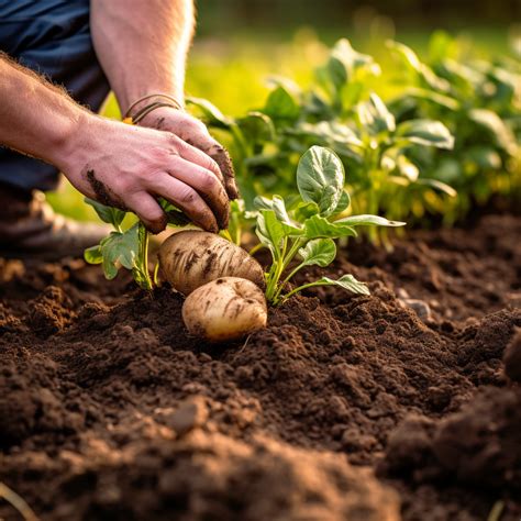 Planting potatoes in summer