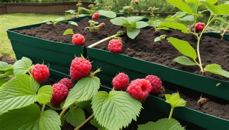Planting raspberries in raised beds
