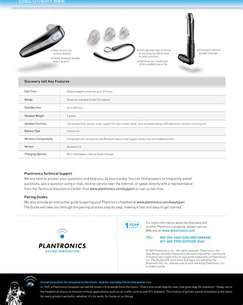 Plantronics discovery 665 manuale delle cuffie. - Geology applied to engineering solutions manual.