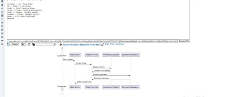Plantuml online.  Create sequence, class, and activity diagrams instantly.  No ...