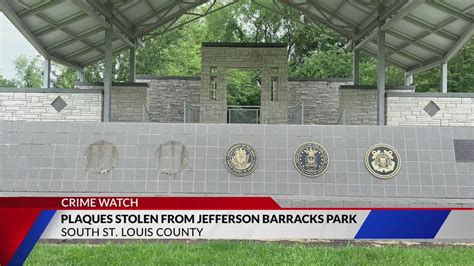 Plaques stolen from Jefferson Barracks Park in south St. Louis County