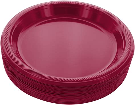 Plastic Burgundy Wedding Plates - Etsy