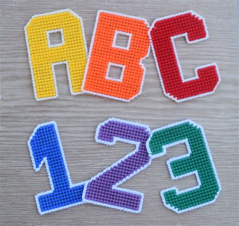 Plastic Canvas Alphabet Pattern and Numbers Bundle 26 Etsy Plastic