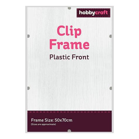 Plastic Clip Frame 50cm x 70cm Hobbycraft