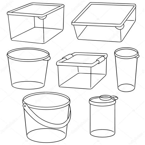 Plastic Containers Drawing