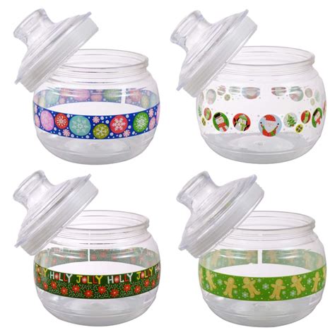Plastic candy jars with lids. Things To Know About Plastic candy jars with lids. 