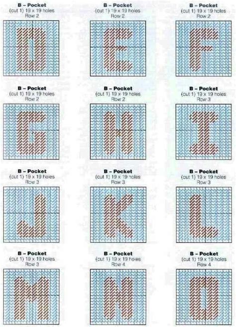 Plastic canvas alphabet patterns letter patterns Artofit