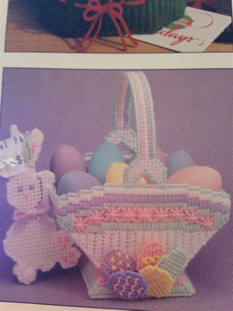 Plastic canvas easter basket patterns free. Plastic Canvas. Easter Babies. Designed by Eunice Asberry. Create a cute little bunny or chick in a basket. Size: Chick is 5 1/2" x 8 1/4"; Bunny is 5 3/8" x 8 3/4". Download. … 