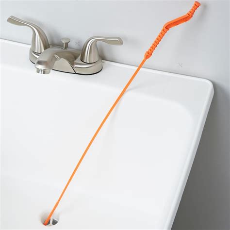 Plastic drain snake. Drain Snake Hair Clog Remover Tool. (30) Questions & Answers (4) Hover Image to Zoom. $ 5 81. /case. Designed to unclog sink, showers, and bathroom drains. Plastic construction offers durability. Clears drains without using additional chemicals. 