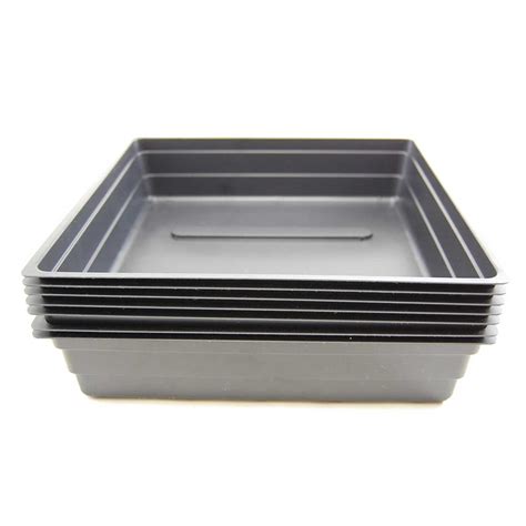Idyllize Rectangular 5 Pieces of 15 by 6 Inch Clear Thick Plastic Heavy Duty Sturdy Plant Saucer Drip Trays for pots, Window Sills and Window Shelf (15"x6") ... Yardwe 5PCS Rectangular Plastic Plant Saucers Tray Drip Tray Pot Saucer Round Flower Pot Tray for Holding Water Drips and Soil,11 x 4.3 x 1.1 Inch (Beige). 