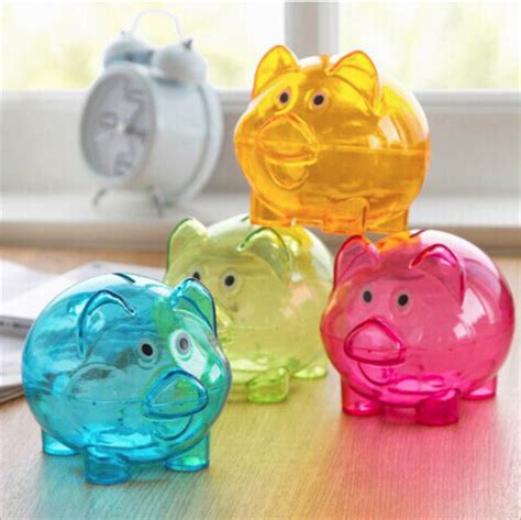 Plastic piggy banks dollar tree. Large Digital Automatic Coin Counter Piggy Bank. by Highland Dunes. $28.99 $33.99. ( 6) Sale. +14 Colors | 2 Sizes. 