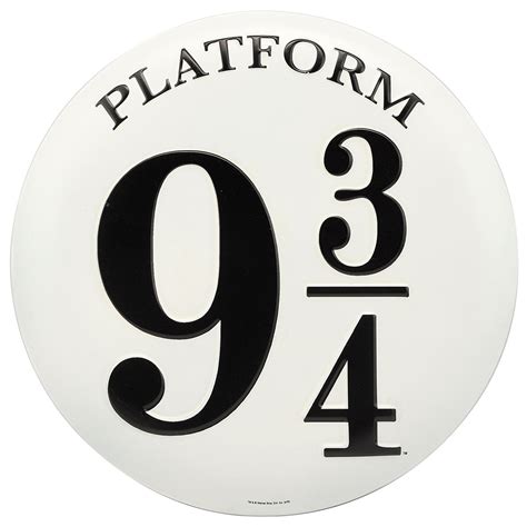 Platform 9 3/4 sign/ Harry Potter sign / Harry Potter decor