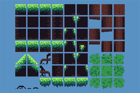 Platformer tileset.  Find this & more Environments on the Unity Asset Store.  El...