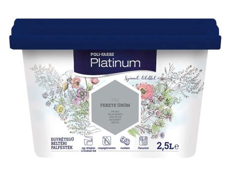 Platinum Falfesték 1, 2.5 és 5L, teljes színskála