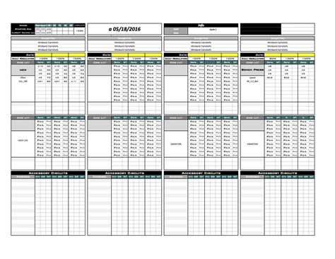 Platinum Strength Conditioning Excel Template Excel Training