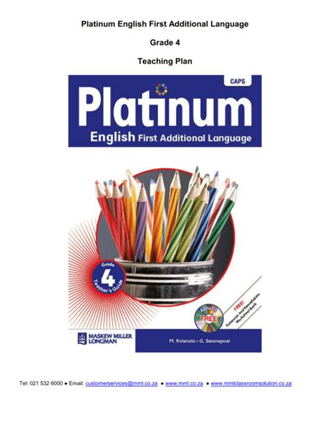 Platinum teachers guide gr4 first additional language. - Répertoire des sources historiques du moyen âge.