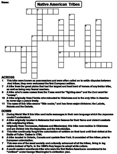  Recent usage in crossword puzzles: Pat Sajak Code Letter - March 27, 2009; USA Today - Nov. 17, 2005; USA Today Archive - Oct. 9, 1998 . 