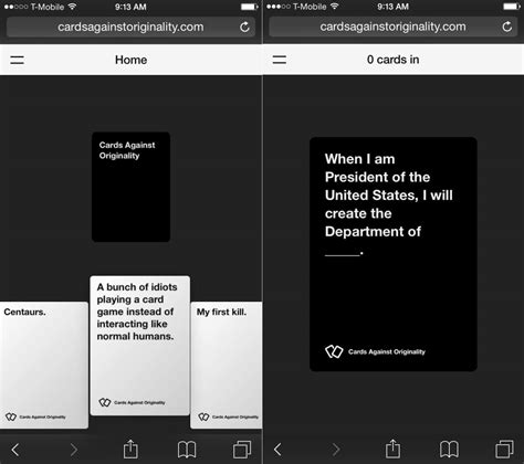 Play Cards Against Humanity for Free with Smartphone App