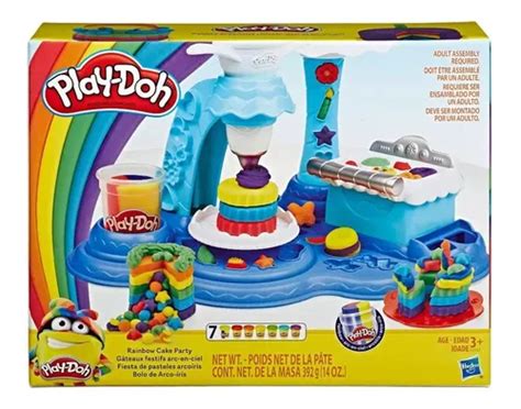 Play Doh Fiesta De Pasteles Arcoiris 392g Hasbro Envío gratis