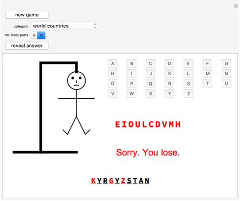 Play Hangman Game - PlayHangman.com