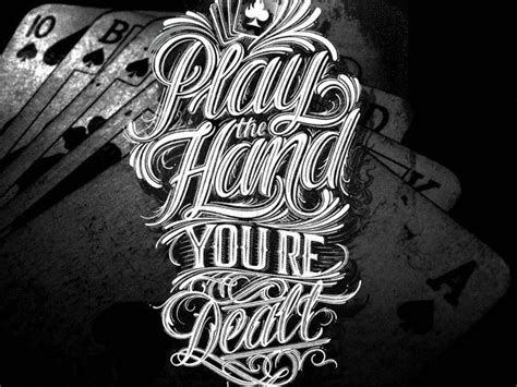 Play The Cards You're Dealt Tattoo