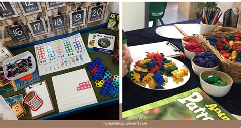 Play based math activities for kindergarten.  Integrate Math Daily: Opportunities to learn math ...
